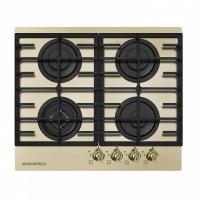 Газовая поверхность MAUNFELD mghg.64.17rib_cream glass (бежевое стекло+бронза)