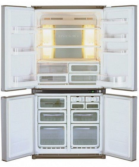 Холодильник Sharp SJ-F740STSL нержавеющая сталь купить с доставкой по Москве и Московской области в интернет-магазине АваТехно