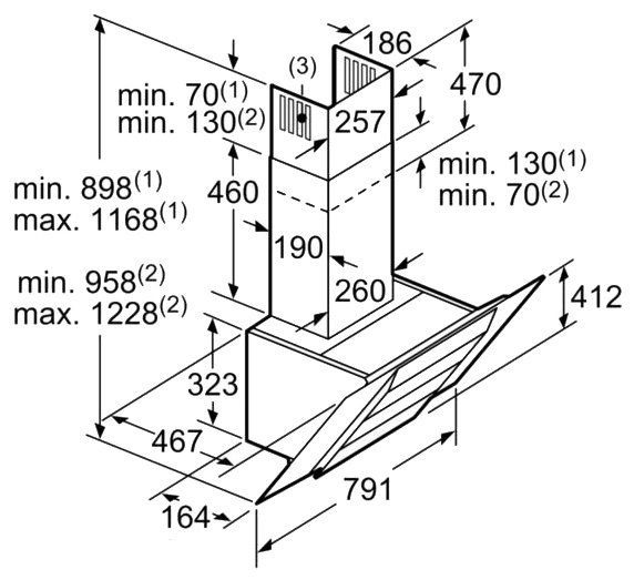 Вытяжка SIEMENS LC87KBM60 купить с доставкой по Москве и Московской области в интернет-магазине АваТехно