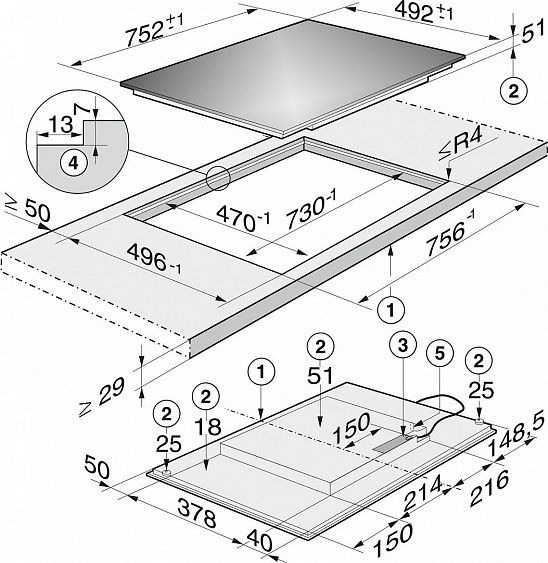 Варочная панель MIELE KM6349-1 белый встр.заподлицо купить с доставкой по Москве и Московской области в интернет-магазине АваТехно