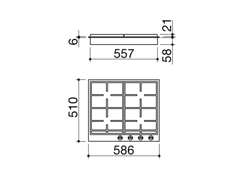 Варочная поверхность BARAZZA 1PBFV64 купить с доставкой по Москве и Московской области в интернет-магазине АваТехно