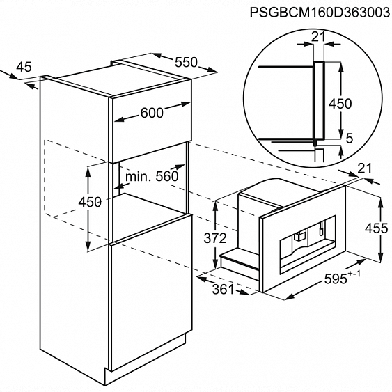 Встраиваемая кофемашина Electrolux KBC65X купить с доставкой по Москве и Московской области в интернет-магазине АваТехно