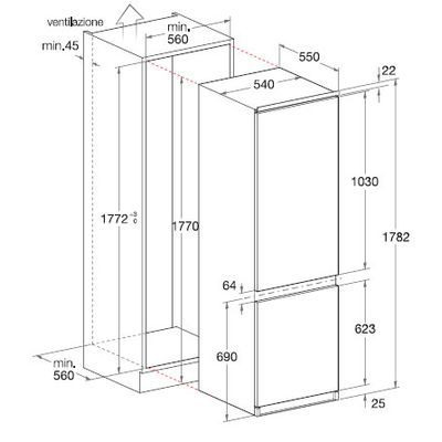Холодильник HOTPOINT-ARISTON bcb 31 aa e купить с доставкой по Москве и Московской области в интернет-магазине АваТехно