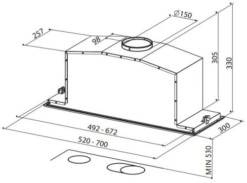 Вытяжка FABER 110.0356.519 FABER INCA LUX GLASS EG8 X/BK A52 купить с доставкой по Москве и Московской области в интернет-магазине АваТехно
