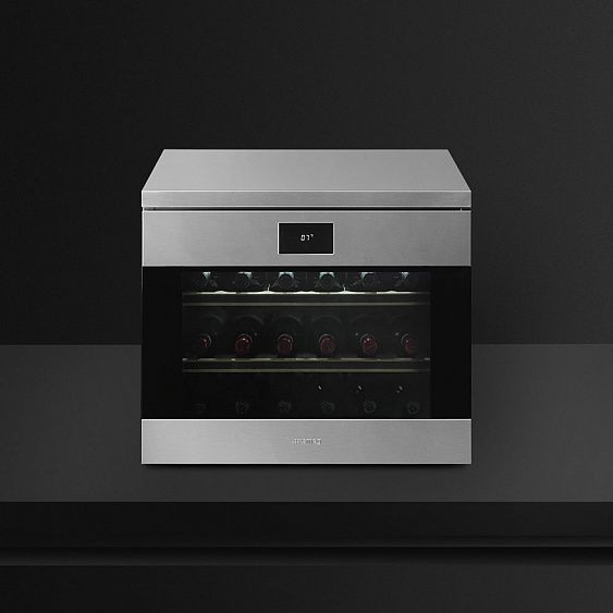 Встраиваемый винный шкаф SMEG CVF318XS купить с доставкой по Москве и Московской области в интернет-магазине АваТехно