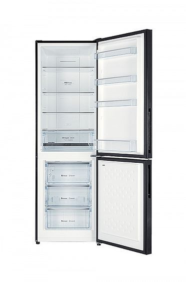 Холодильник Hiberg RFC-311DXNFGB(черное стекло) купить с доставкой по Москве и Московской области в интернет-магазине АваТехно