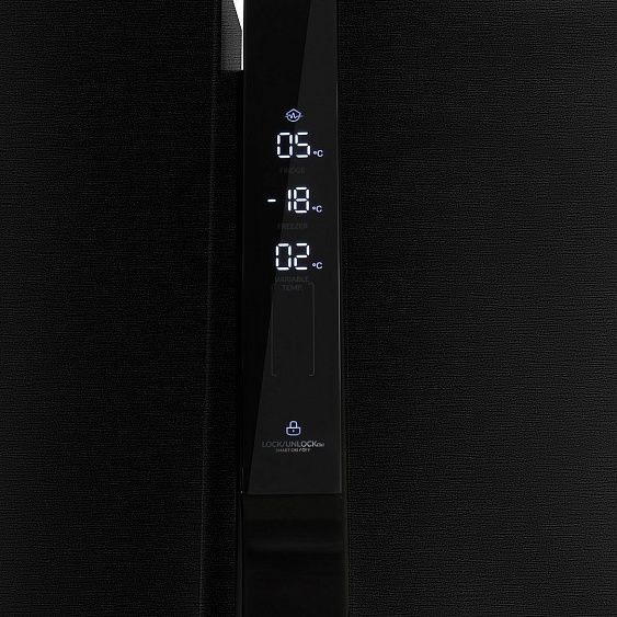 Холодильник HYUNDAI CS5073FV черная сталь купить с доставкой по Москве и Московской области в интернет-магазине АваТехно