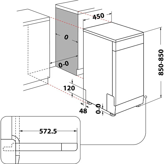 ПОСУДОМОЕЧНАЯ МАШИНА WHIRLPOOL WSFC 3M17 купить с доставкой по Москве и Московской области в интернет-магазине АваТехно