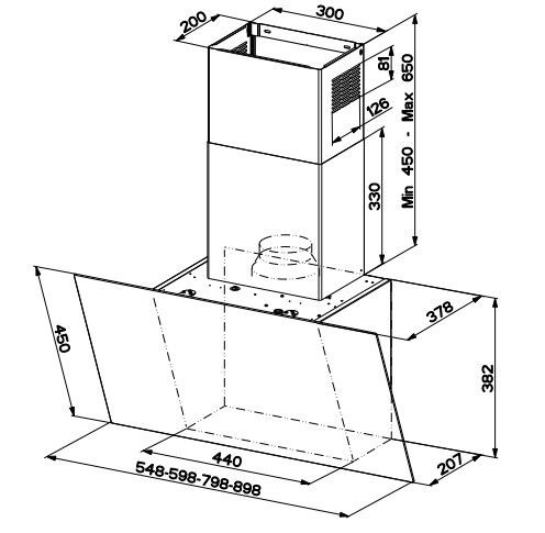 Вытяжка Faber Daisy EG6 LED BK A55 купить с доставкой по Москве и Московской области в интернет-магазине АваТехно