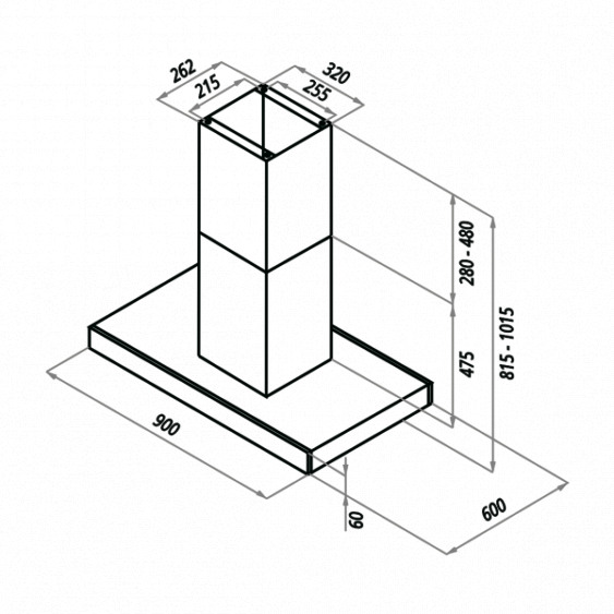 Вытяжка MAUNFELD HARBOUR 90 BLACK GLASS B купить с доставкой по Москве и Московской области в интернет-магазине АваТехно