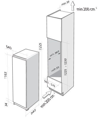 Холодильник DE DIETRICH DRS1204J купить с доставкой по Москве и Московской области в интернет-магазине АваТехно