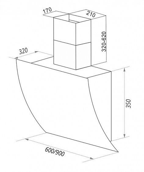 Вытяжка MAUNFELD SKY STAR AUTO 60 белое стекло купить с доставкой по Москве и Московской области в интернет-магазине АваТехно