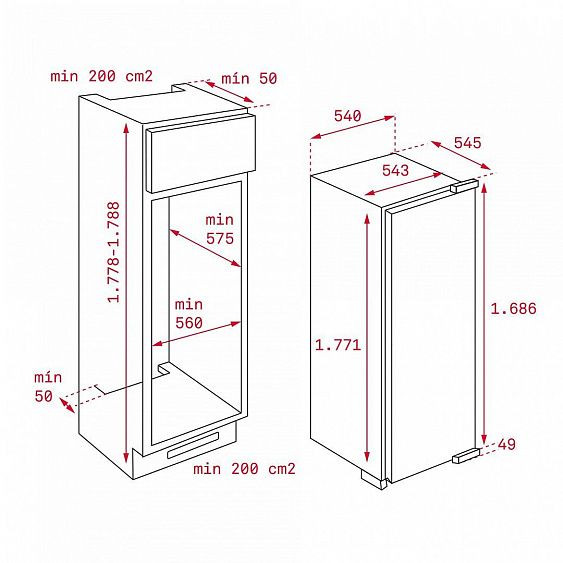 Морозильник TEKA TGI2 200 NF купить в Москве цена в интернет-магазине АваТехно