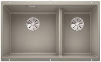 Кухонная мойка Blanco SUBLINE 430/270-U отводная арматура InFino® жемчужный гранит 523154