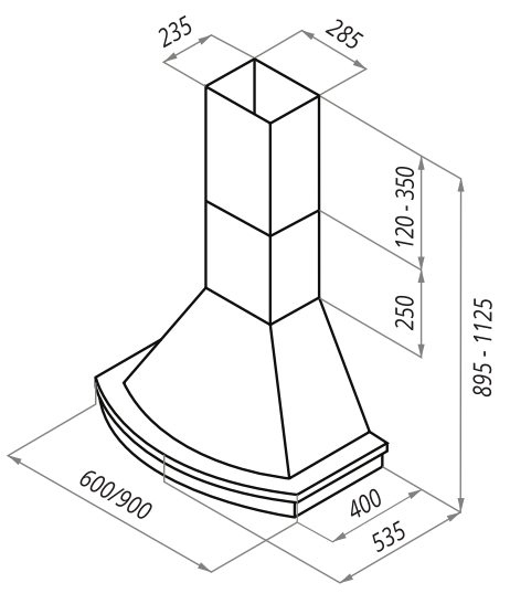 Вытяжка MAUNFELD GRETTA 90 (C) бежевый/неокраш.деревянная/клён купить с доставкой по Москве и Московской области в интернет-магазине АваТехно