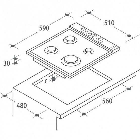 Варочная панель ELECTROLUX EGH96333BX купить с доставкой по Москве и Московской области в интернет-магазине АваТехно