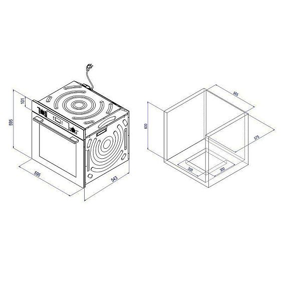 Духовой шкаф KORTING OKB 4701 CNRB купить с доставкой по Москве и Московской области в интернет-магазине АваТехно