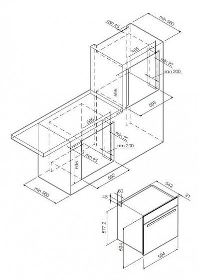 Духовой шкаф  GRAUDE BM 60.2 W купить с доставкой по Москве и Московской области в интернет-магазине АваТехно