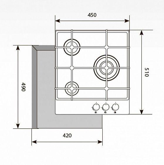 Варочная панель LEX GVG 431 C IV купить с доставкой по Москве и Московской области в интернет-магазине АваТехно