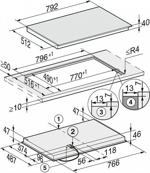 Варочная панель Miele KM 6564 FL купить с доставкой по Москве и Московской области в интернет-магазине АваТехно