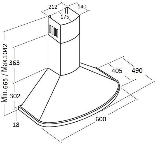 Вытяжка KUPPERSBERG BONA 60 B Bronze купить с доставкой по Москве и Московской области в интернет-магазине АваТехно