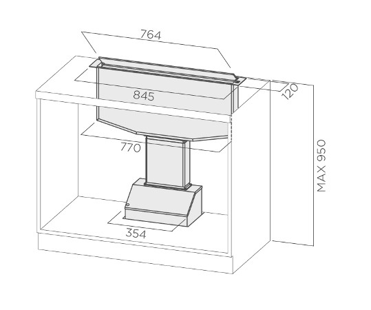 Вытяжка Elica SEE YOU IX/A/90 купить с доставкой по Москве и Московской области в интернет-магазине АваТехно