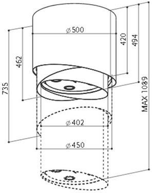 Вытяжка FABER 345.0492.594 FABER PAREO EVO PLUS TIBETIAN SILVER купить с доставкой по Москве и Московской области в интернет-магазине АваТехно