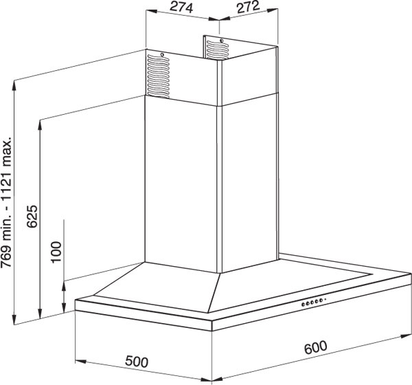 Вытяжка DE DIETRICH dhd 516 xe 1 купить с доставкой по Москве и Московской области в интернет-магазине АваТехно