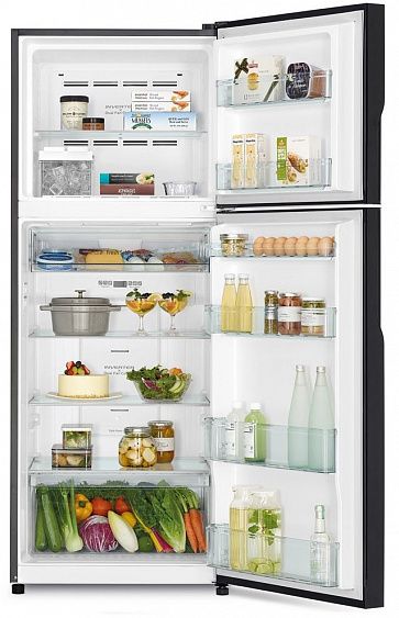 Холодильник HITACHI R-V 472 PU8 BBK чёрный бриллиант купить с доставкой по Москве и Московской области в интернет-магазине АваТехно