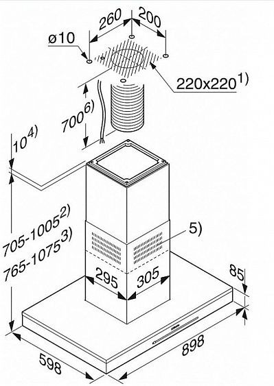 Каминная вытяжка MIELE DA 6698 D BRWS купить с доставкой по Москве и Московской области в интернет-магазине АваТехно