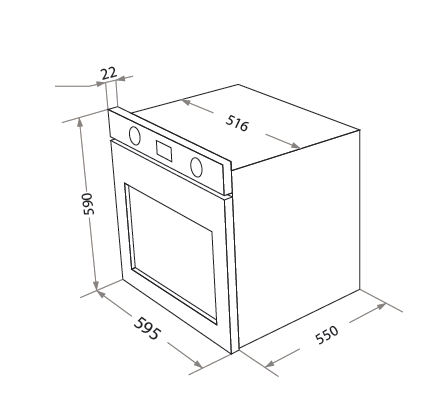 Встраиваемый электрический духовой шкаф HOMSair OEM657S купить с доставкой по Москве и Московской области в интернет-магазине АваТехно