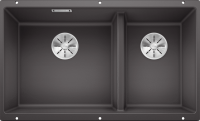 Кухонная мойка Blanco SUBLINE 430/270-U темная скала c отв.арм. InFino (арт.523152)