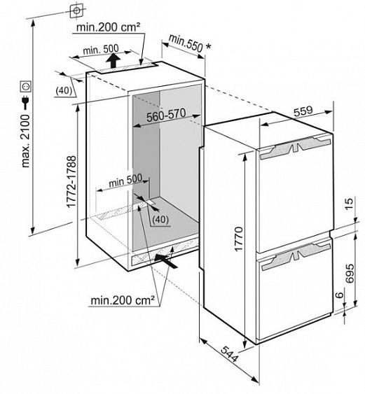 Холодильник Liebherr ICNP 3366 купить с доставкой по Москве и Московской области в интернет-магазине АваТехно