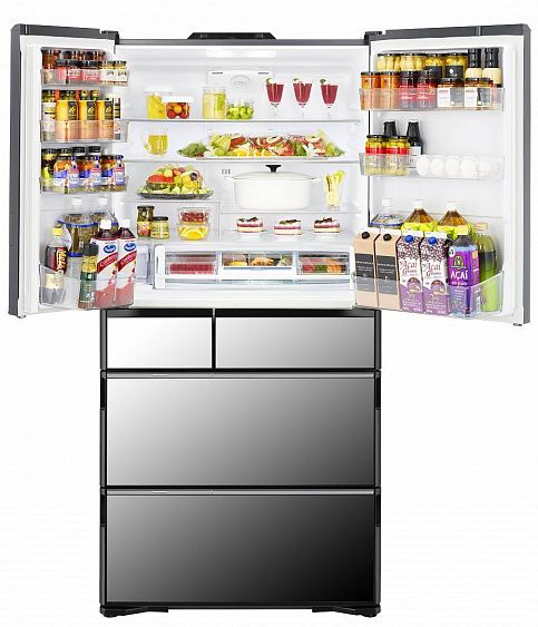 ХОЛОДИЛЬНИК HITACHI R-ZX 740 KU X купить с доставкой по Москве и Московской области в интернет-магазине АваТехно