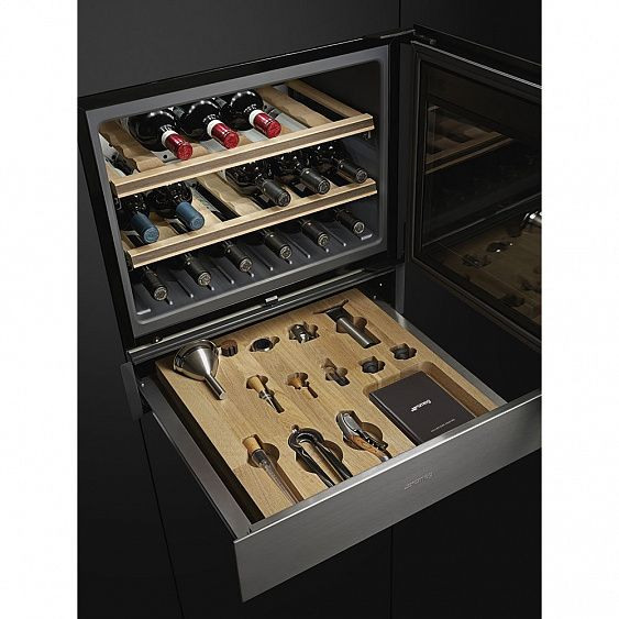 Винный шкаф SMEG CVI318XS купить с доставкой по Москве и Московской области в интернет-магазине АваТехно