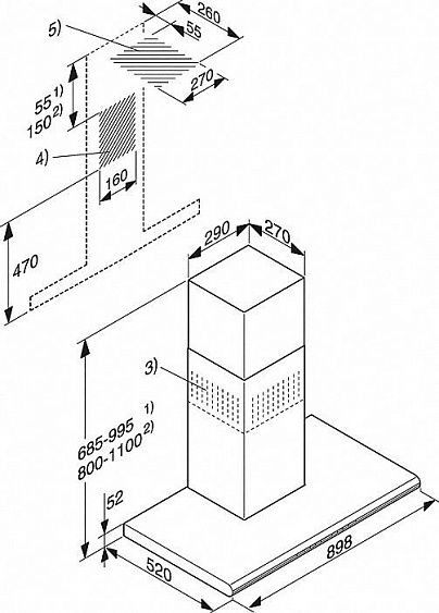 Вытяжка MIELE DA6296W сталь купить с доставкой по Москве и Московской области в интернет-магазине АваТехно