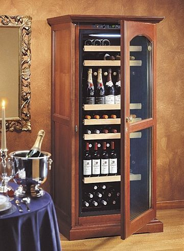 Винный шкаф IP INDUSTRIE cex 401 lnu (цвет - орех) купить с доставкой по Москве и Московской области в интернет-магазине АваТехно