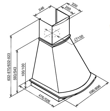 Вытяжка Kuppersberg TAIS 60 WM B купить с доставкой по Москве и Московской области в интернет-магазине АваТехно
