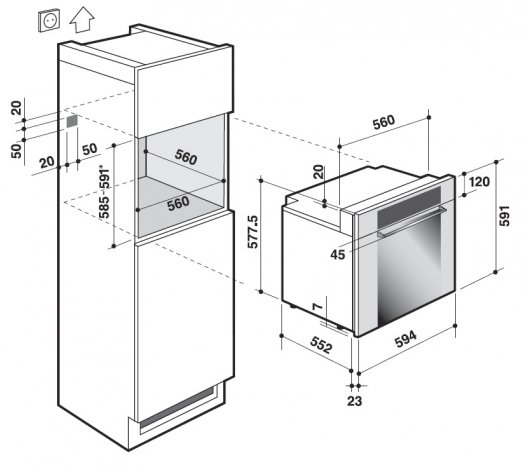 Духовой шкаф DE DIETRICH dop 1160 b купить с доставкой по Москве и Московской области в интернет-магазине АваТехно