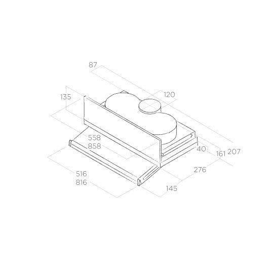 Вытяжка ELICA CIAK LUX GR/A/L/56 (PRF0121068B) купить с доставкой по Москве и Московской области в интернет-магазине АваТехно