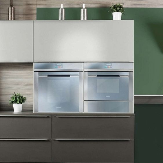 Электрический духовой шкаф SMEG SF4140MC купить с доставкой по Москве и Московской области в интернет-магазине АваТехно