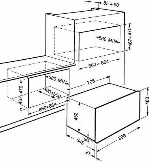 Духовой шкаф SMEG s890amfr-7 купить с доставкой по Москве и Московской области в интернет-магазине АваТехно