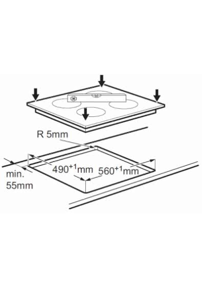 Поверхность ZANUSSI ZEV 56646 FB купить с доставкой по Москве и Московской области в интернет-магазине АваТехно