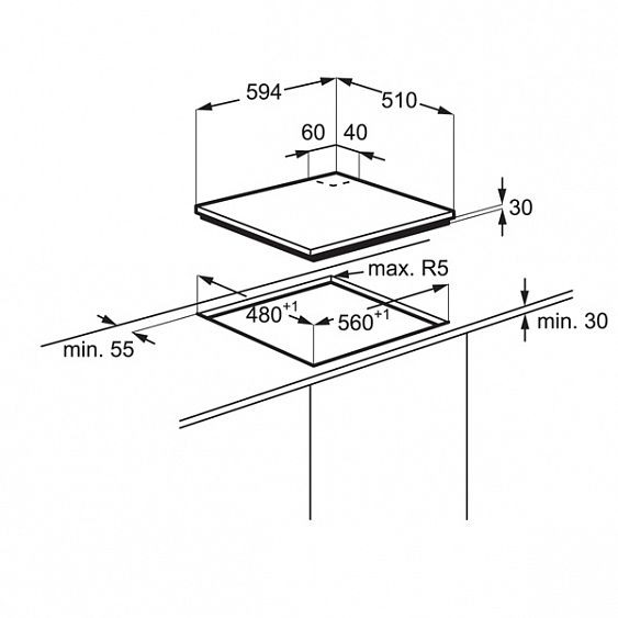 Поверхность ELECTROLUX egg 56342 nx купить с доставкой по Москве и Московской области в интернет-магазине АваТехно