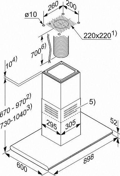 Вытяжка MIELE DA6296D сталь купить с доставкой по Москве и Московской области в интернет-магазине АваТехно