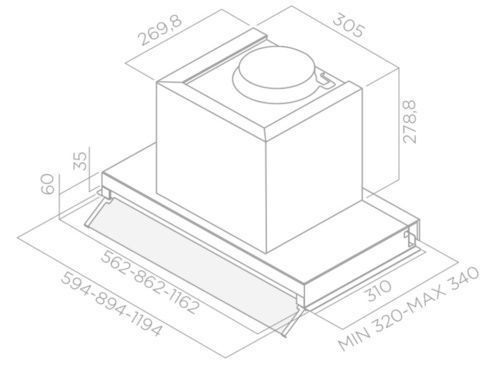 Вытяжка Elica BOXIN PLUS IXGL/A/120 (PRF0097797A) купить с доставкой по Москве и Московской области в интернет-магазине АваТехно