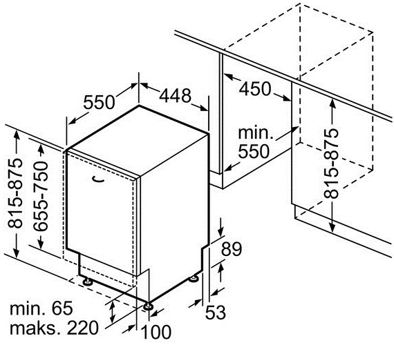 Встраиваемая посудомоечная машина BOSCH SPV 53M90EU купить с доставкой по Москве и Московской области в интернет-магазине АваТехно