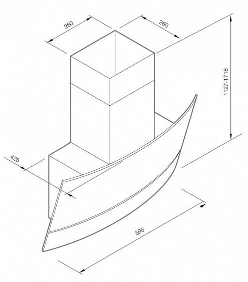 Вытяжка GRAUDE DH 60.3 GE купить с доставкой по Москве и Московской области в интернет-магазине АваТехно