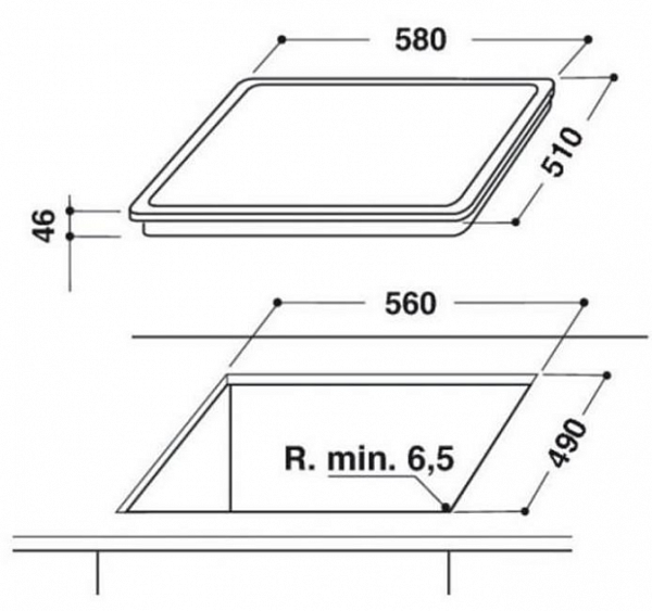 Стеклокерамическая панель Hotpoint-Ariston HR 629 C купить с доставкой по Москве и Московской области в интернет-магазине АваТехно