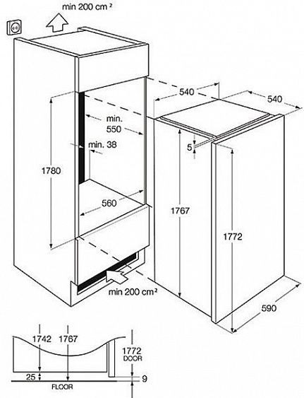 Винный шкаф ELECTROLUX erw 3313 aox купить с доставкой по Москве и Московской области в интернет-магазине АваТехно
